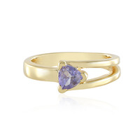 Unheated Tanzanite Silver Ring