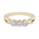 9K White Sapphire Gold Ring (Adela Gold)