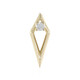 9K I2 (H) Diamond Gold Pendant (de Melo)