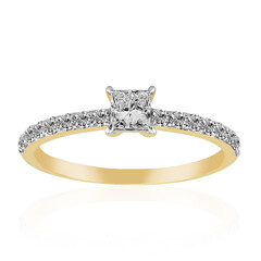 14K VVS1 (G) Diamond Gold Ring