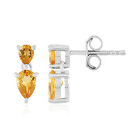 Citrine Silver Earrings