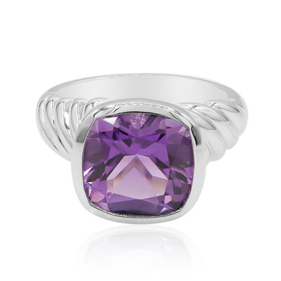 Zambian Amethyst Silver Ring