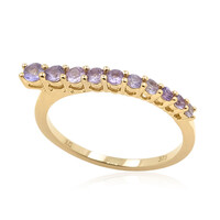 9K Unheated Ceylon Purple Sapphire Gold Ring