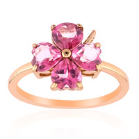 Pink Topaz Silver Ring