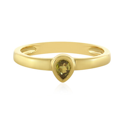 Sphene Silver Ring