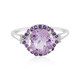 Rose de France Amethyst Silver Ring