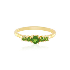 Russian Diopside Silver Ring