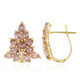 18K Unheated Padparadscha Sapphire Gold Earrings (AMAYANI)