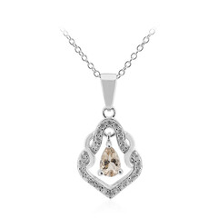 Morganite Silver Necklace