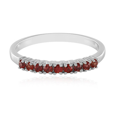 Tanzanian Ruby Silver Ring