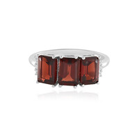 Mozambique Garnet Silver Ring