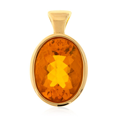 9K Mexican Fire Opal Gold Pendant (CUSTODANA)