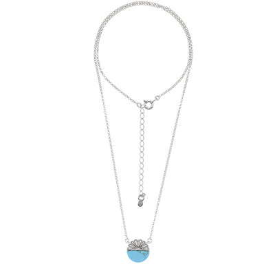 Turquoise Silver Necklace (dagen)