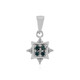 I3 Blue Diamond Silver Pendant