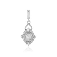 White Sapphire Silver Pendant