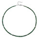 Zambian Emerald Silver Necklace