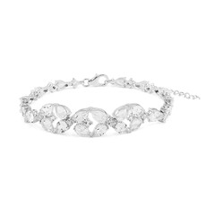 White Topaz Silver Bracelet