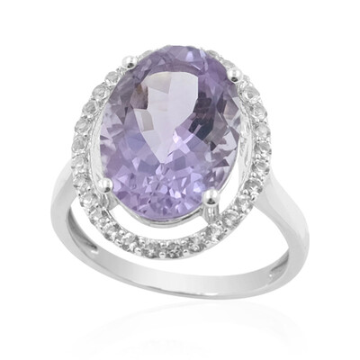 Rose de France Amethyst Silver Ring