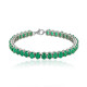 Zambian Emerald Silver Bracelet