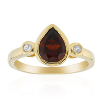 Mozambique Garnet Silver Ring