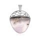 Purple Java Chalcedony Silver Pendant (Bali Barong)