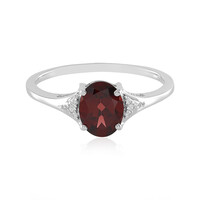 Mozambique Garnet Silver Ring