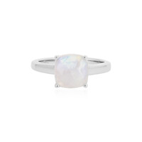 Rainbow Moonstone Silver Ring