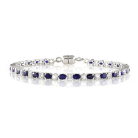 Madagascar Blue Sapphire Silver Bracelet