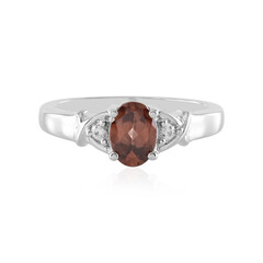 Champagne Zircon Silver Ring