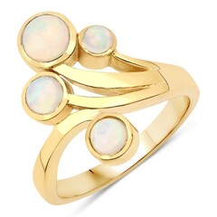 Welo Opal Silver Ring