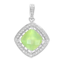 Prehnite Silver Pendant