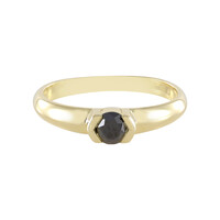 9K Black Diamond Gold Ring