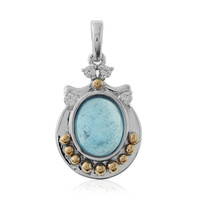 Aquamarine Silver Pendant (Granulieren)