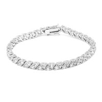 White Topaz Silver Bracelet