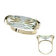 9K Green Amethyst Gold Ring (dagen)