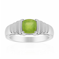 Brazilian Green Opal Silver Ring (Pallanova)