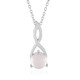 Rose Quartz Silver Necklace