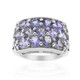 Unheated Tanzanite Silver Ring