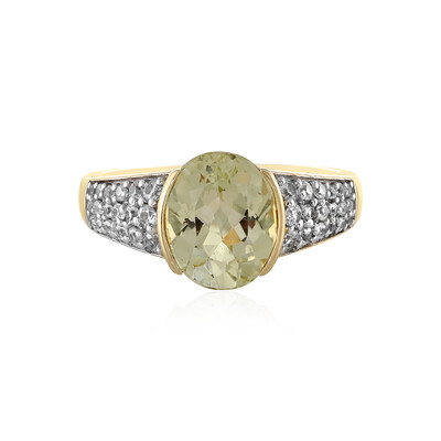 9K Canary Kunzite Gold Ring