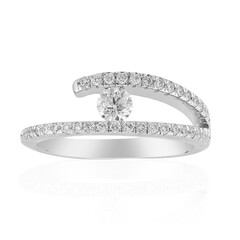 18K VVS1 (G) Diamond Gold Ring