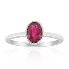 Bemainty Ruby Silver Ring