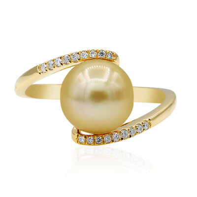 14K Gold Freshwater Pearl Gold Ring (CIRARI)