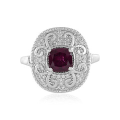 Rhodolite Silver Ring