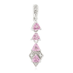 Pink Cuprian Tourmaline Silver Pendant