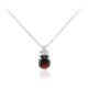 Garnet Silver Necklace