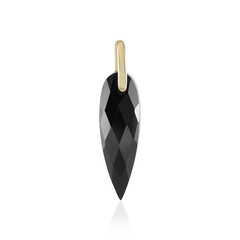 Black Spinel Silver Pendant