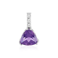 Siberian Amethyst Silver Pendant