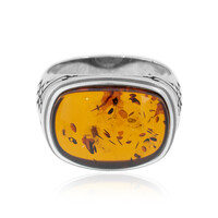 Baltic Amber Silver Ring