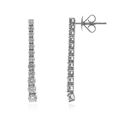 18K I1 (H) Diamond Gold Earrings (CIRARI)