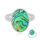 Abalone Shell Silver Ring